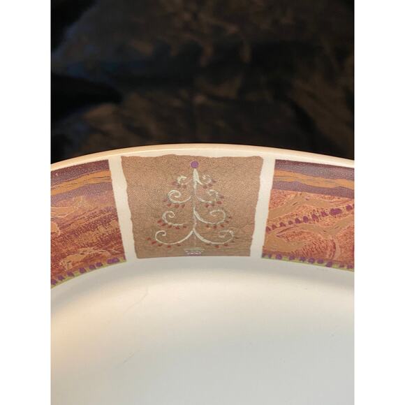 Vintage 2003 Pfaltzgraff Holiday Spice, Motif, Ceramic Serving Platter, 14" Oval - Picture 4 of 6